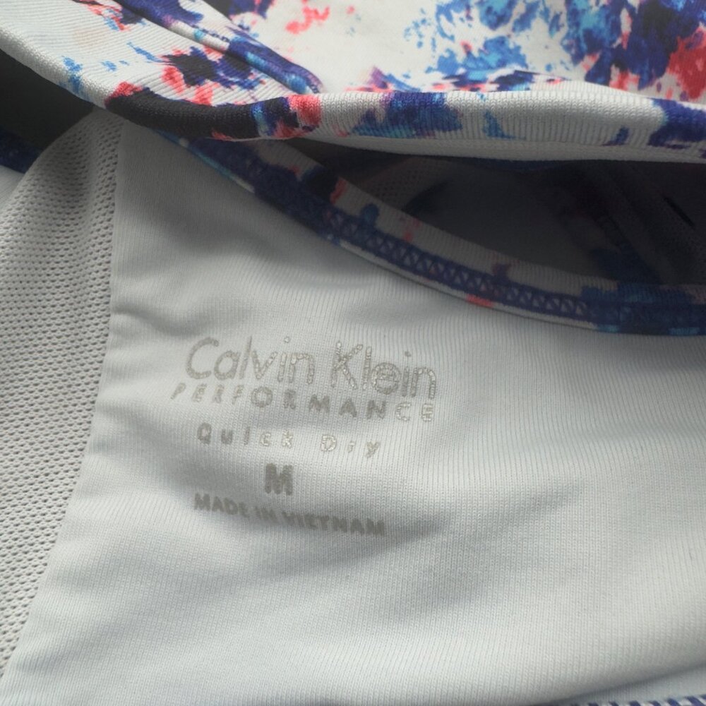 Calvin Klein Performance Multicolor Quick Dry Racerback Sports Bra Size M - Picture 4 of 4